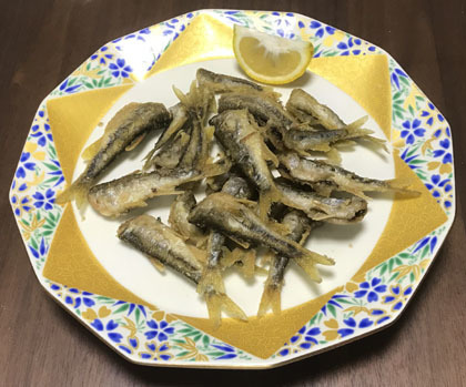 オイカワの唐揚げ 釣りバカ男の手料理